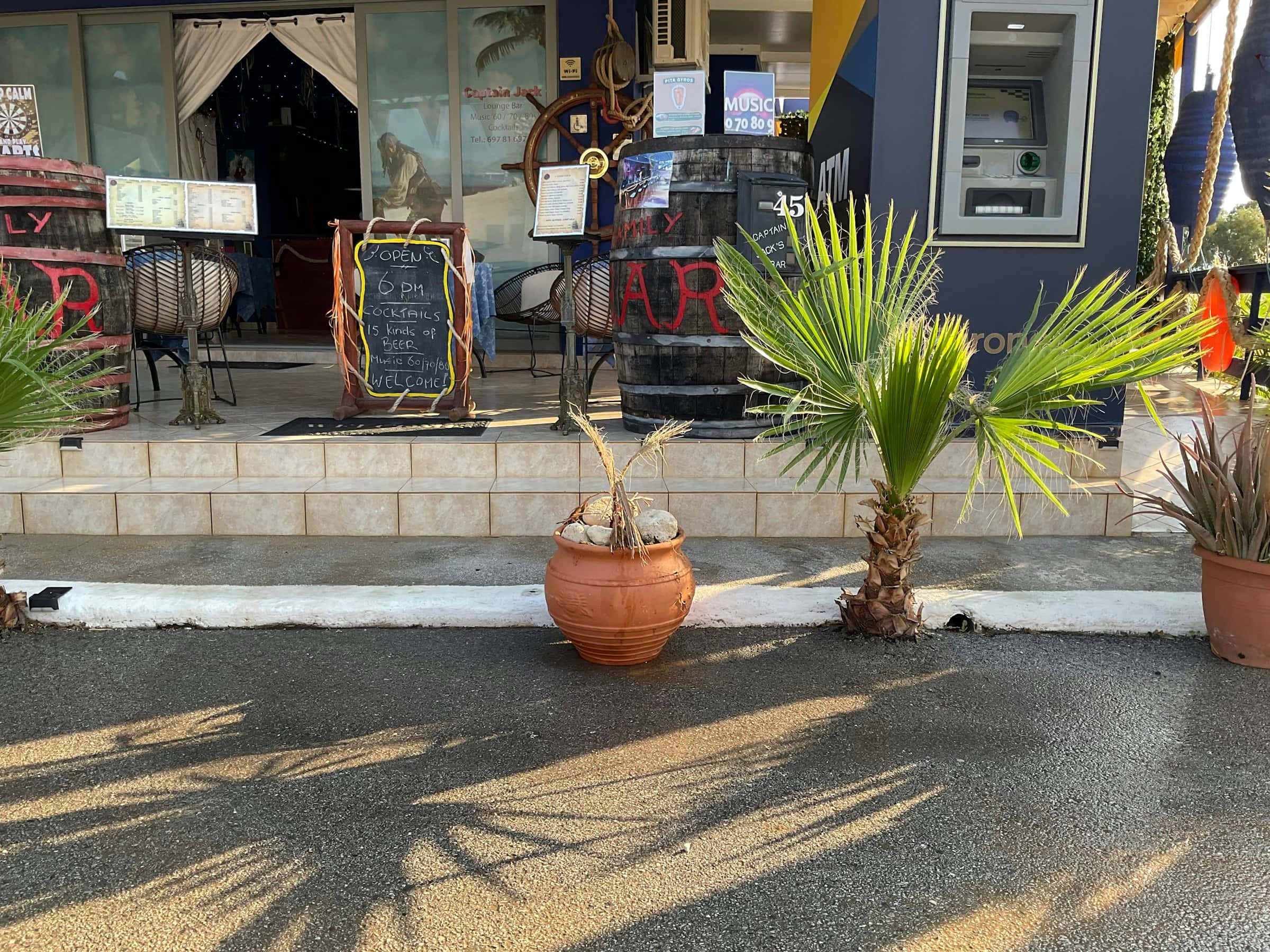 Café/bar op Kreta, Griekenland