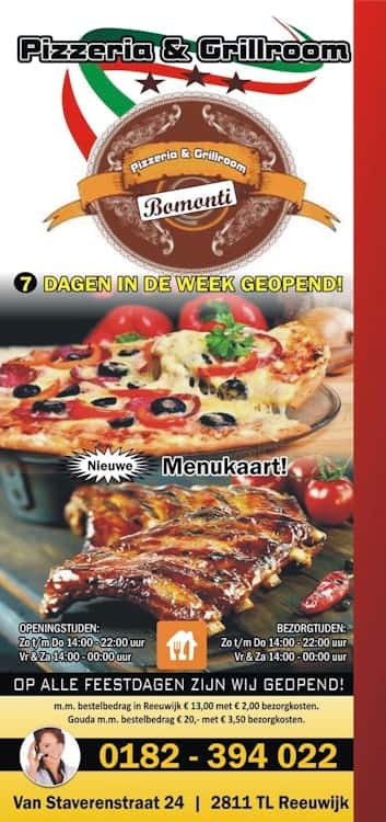 Goed lopende Pizzaria in Reeuwijk